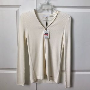 Calvin Klein White Sweater XS NWT